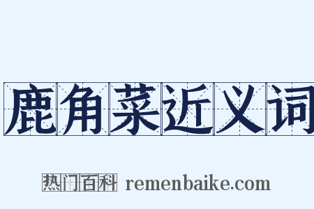 鹿角菜近义词是什么意思的图片